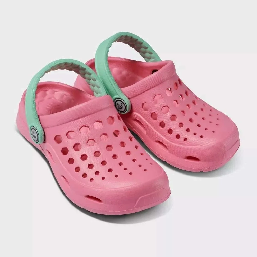 Baby‎ Girl Clogs by Joybees Harper Pink Mint Size 6-7 New With Tags